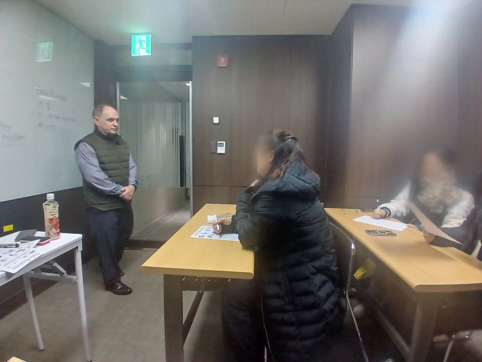 광명 푸르지오 센트베르에서 진행된 영어비전스쿨 수업을 참관